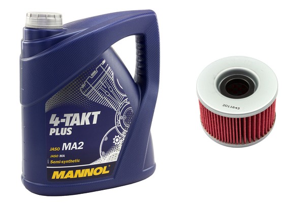 4 Liter MotoröL Set 10W40 ÖLfilter HF111 FüR Honda CB 250 CBX 550 CX GL 650 VT-image