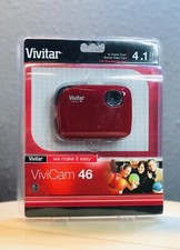 New Vivitar ViviCam V46 4.1 MP Digital Camera Red
