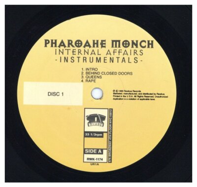 Pharoahe Monch - Internal Affairs (Instrumentals) '99 2xLP US ORG