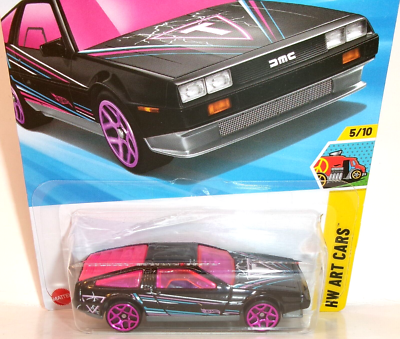 2025 HOT WHEELS 1:64 HW ART CARS 5/10 BLACK DMC DELOREAN DMC-12 | eBay