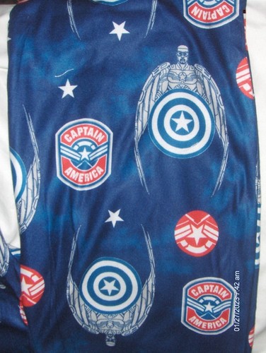 New Boys Marvel African American Captain America PJs Size 10 & 4 Sticky Wall Men - Picture 8 of 8