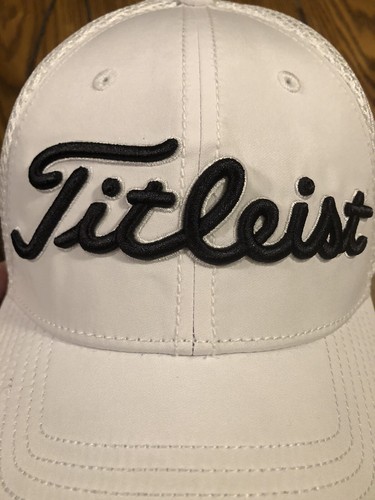 Titleist Pro V1 Golf Cap FJ Logo White Size M/L - Picture 4 of 9