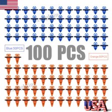 100x Clips Rivets Fastener Fender Flare Moulding Push Retainer Trim For Toyota