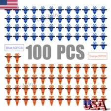 100X Clips Rivets Fastener Fender Flare Moulding Push Retainer Trim For Toyota