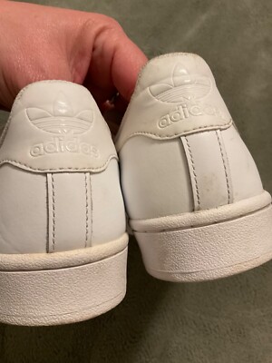 ADIDAS SHELL TOP WHITE TENNIS SHOES MADE IN CAMBODIA US SIZE 7 | eBay