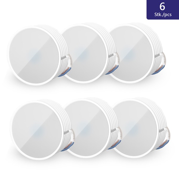 6X Led Keramik Modul Flach 230V 5W GU10 Warmweiß Dimmbar Decken Spots Ersatz-image