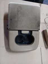 1999-2003 Ford F-150 Cloth Center Console 2-Cup Holder Arm Rest TAN OEM  G3