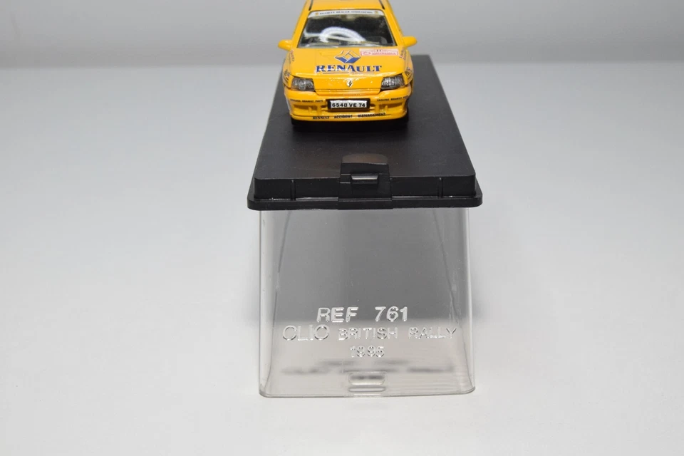 B29 1:43 SOLID VEREM 761 RENAULT CLIO BRITISH RALLY 1995 #11 MIB RARO! - Immagine 4 di 4