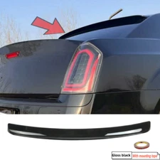 For 2011-2023 Chrysler 300 300C Rear Window Roof Spoiler Wing Gloss Black ABS