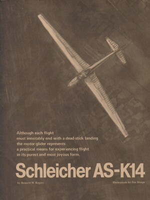1971 Schleicher AS-K14 Powered Glider Aircraft Report 4/26/2025l