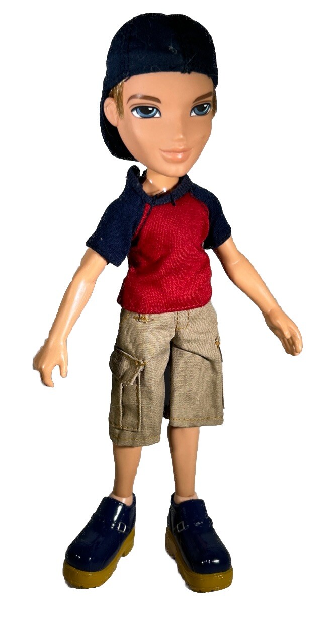 Vintage Bratz Boyz Kobe Doll Outfit with Shoes Hat Cargo Shorts Y2K Fashion
