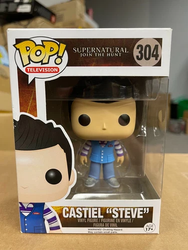 Funko Pop! TV Vinyl Bobble-Head Supernatural #304 Castiel "Steve" Join The Hunt