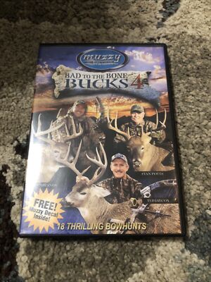 Bad to the Bone Bucks 4 Hunting DVD Muzzy 18 Bowhunts Durand 2005 Inserts