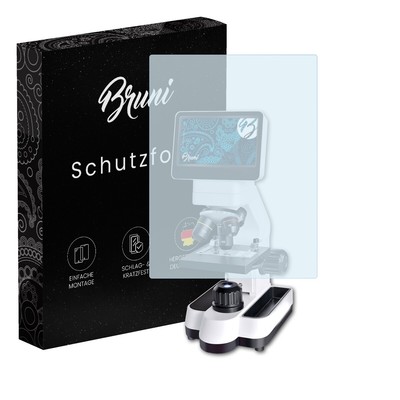 Bruni 2x Folie für Bresser LCD-Microscope Touch 40-1400x 4.3 Inch Schutzfolie