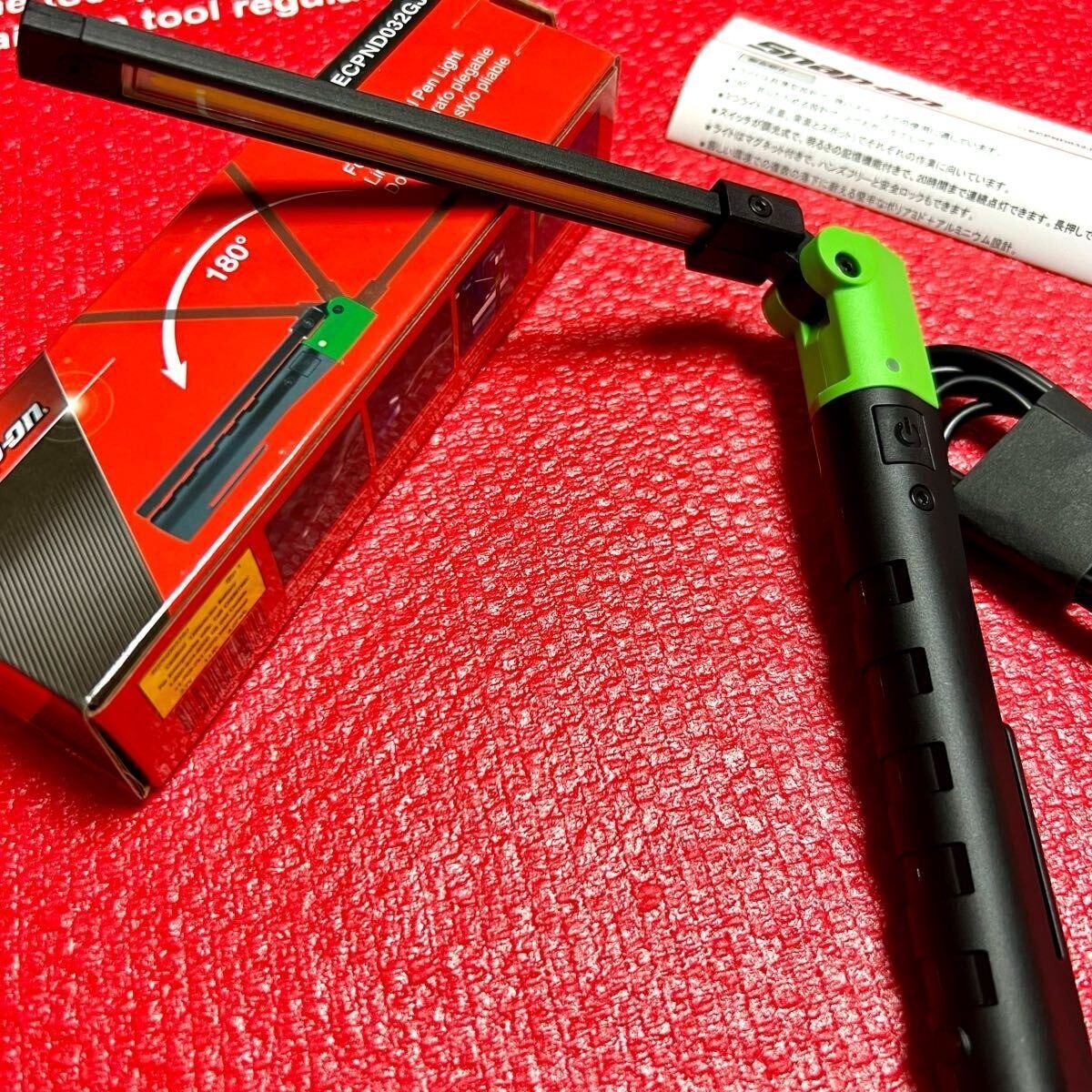 Snap-on ECPND032GJ 300LMN Foldable LED Dual Pen Light Green | eBay