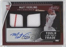2022 Absolute Tools of the Trade 2 Swatch Signatures /199 Matt Vierling Auto 0c6