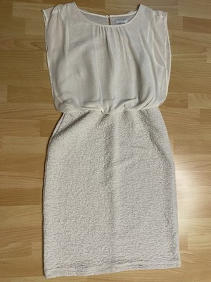 Apart Glamour Kleid Damen Gr. 40 beige Wie neu