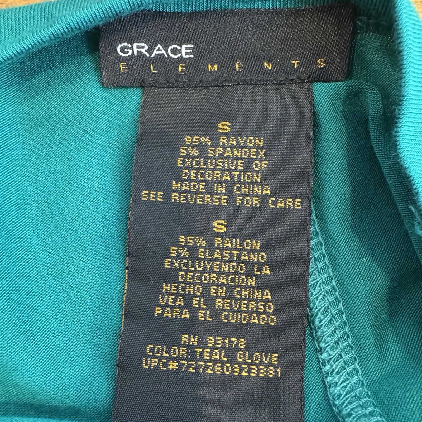 Grace Elements Small Gold Silver Studded Ruched 3… - image 7