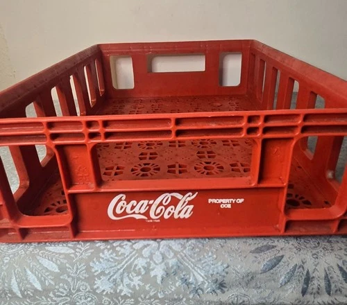 Vintage  Coca-Cola Plastic Red Case Box  Coke Soda Crate