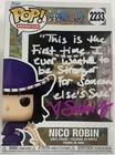 New ListingNico Robin 2233 One Piece Funko Pop Signed By Stephanie Young w/ COA