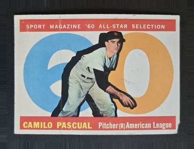 1960 Topps #569 Camilo Pascual All-Star (High #) - Wash Senators - low grade