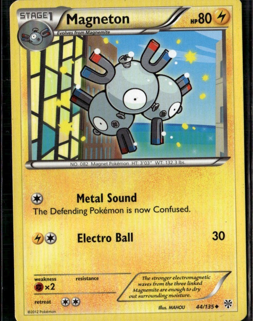 Magneton 44 Uncommon Plasma Storm 44/135 Pokemon Card
