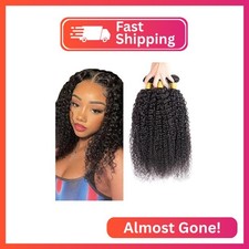 22 24 26 Inch Curly Bundles Human Hair 1B Bundle Kinky Curly Human Hair Bundles