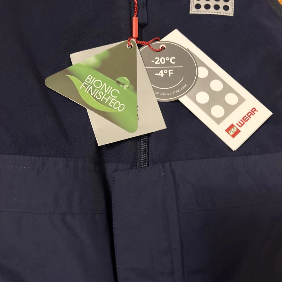 乐高服装尺寸 4 雪地围兜裤子蓝色雪地裤 — 第 2/4 张图片