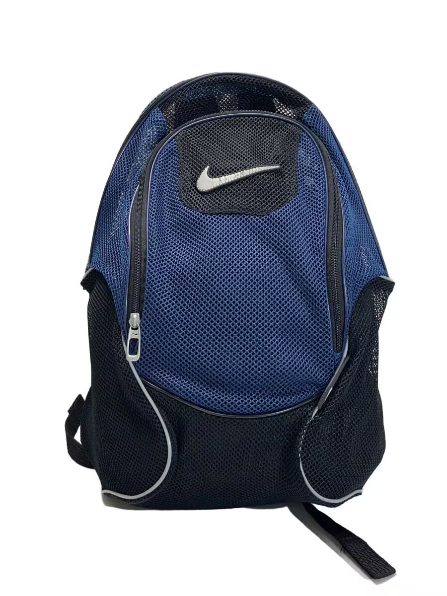 NIKE Mesh Backpack, Polyester, Navy - image 1