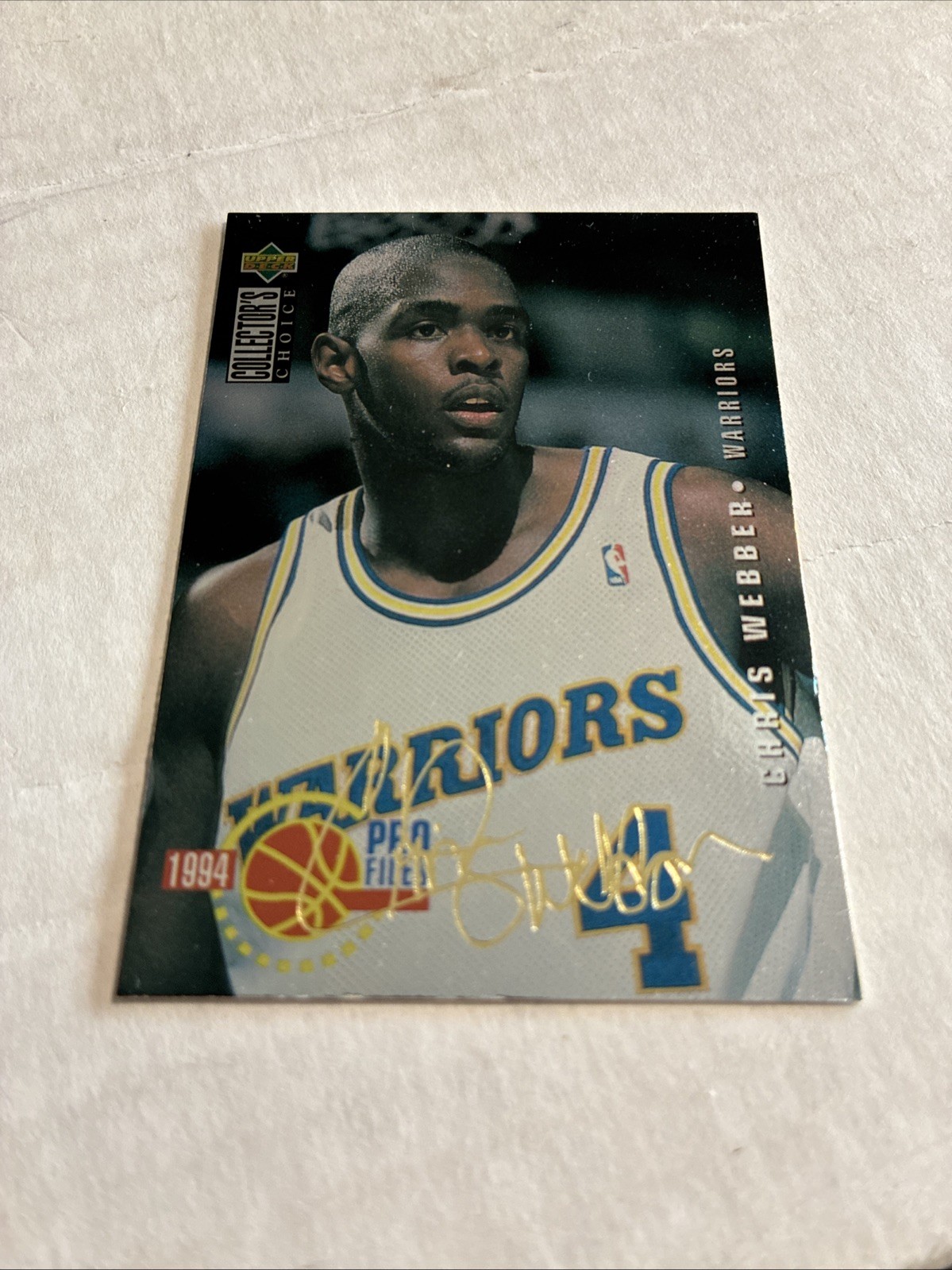1994-95 Upper Deck Collector's Choice Gold Signature Chris Webber SP #200