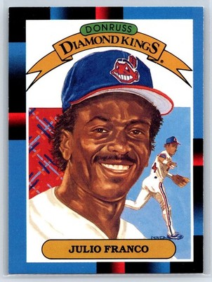 1988 Donruss Julio Franco Diamond Kings Cleveland Indians #10 | eBay