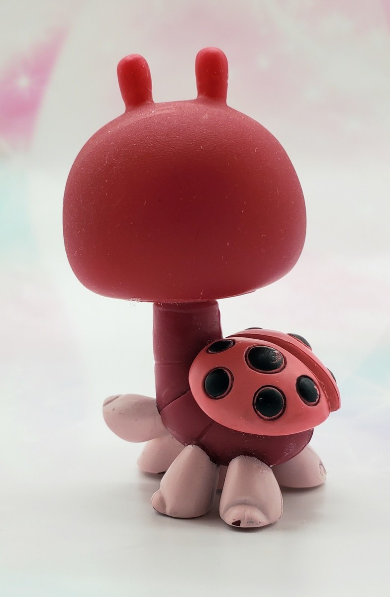 Littlest Pet Shop Authentic # 888 Red Pink Black Spots Ladybug