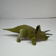 Jurassic World Dino Rivals Triceratops Dual Attack Dinosaur Fallen Kingdom Green
