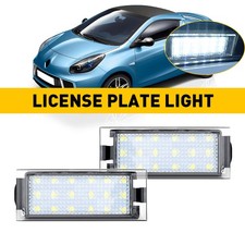 Rear Led Licence Number Plate Lights Fit Renault & More Car Models - Replacement