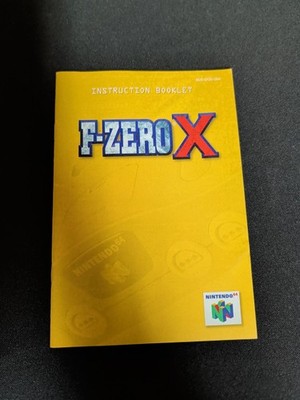 Nintendo 64 F-Zero X MANUAL ONLY
