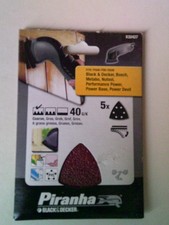 Original Black & Decker Piranha Sanding Sheets Various Styles &  Grades