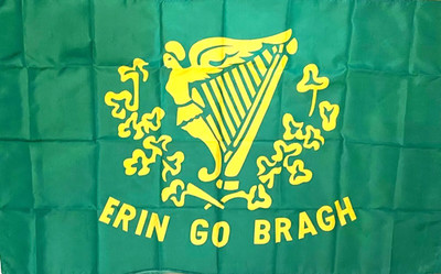 New Erin Go Bragh Irish Themed Flag 58'' L x 35 1/4'' W