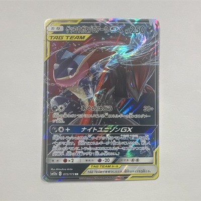 Greninja & Zoroark GX 072/173 SM12a Double Rare Holo Japanese 2019 HP 250
