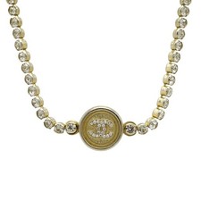 Chanel Coco Mark Necklace Pendant Women Gold One Size