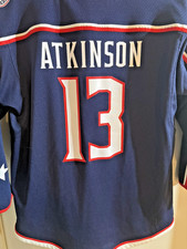 Cam Atkinson 13 Columbus Blue Jackets Adidas NHL Sewn Jersey Size Men’s L/XL