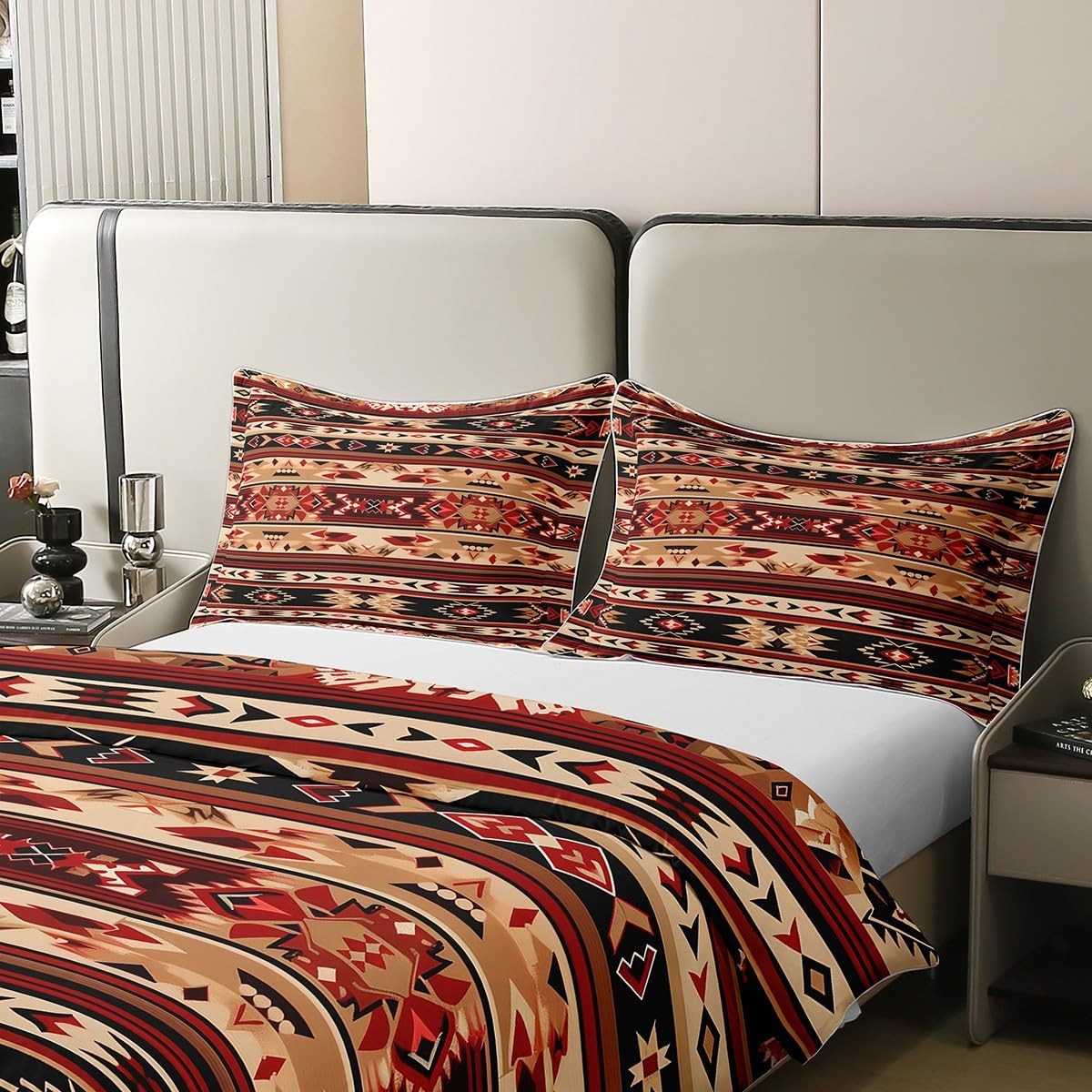 Natural Cotton Southwestern Aztec Bedding Set Comforter Cover