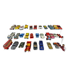 Job Lot Of 30 Die-cast Corgi Matchbox Majorette Vehicles Bus Mixed Size Unboxed.