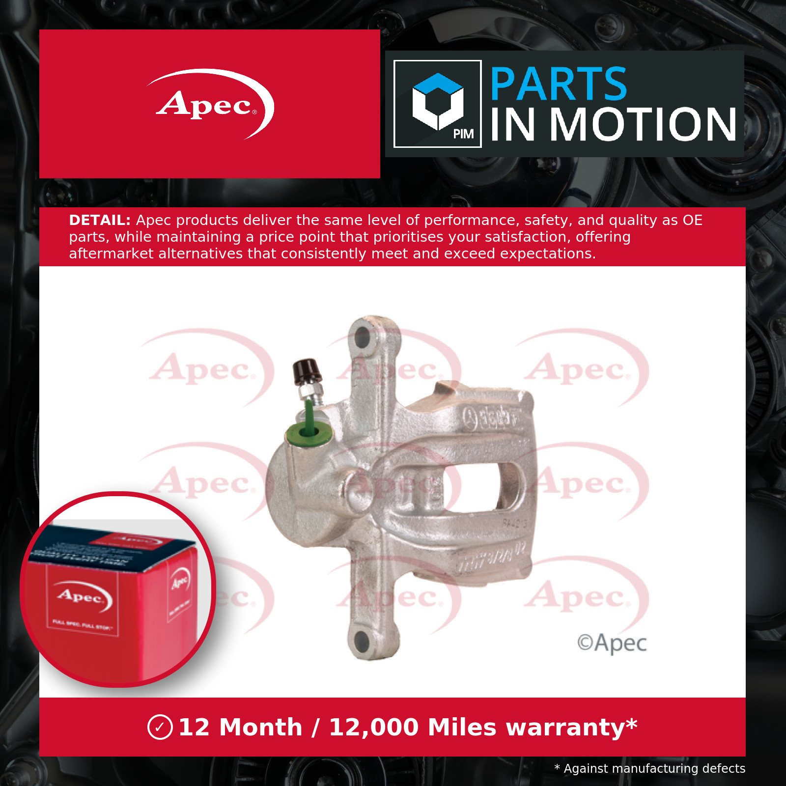 Brake Caliper LCA773 Apec 1694200783 1694201583 A1694200783 A1694201583 Quality