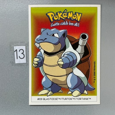 #09 Turtok Dunkin Boomer Sticker Pokemon Karte  2000 Pokémon Card