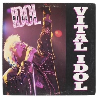 Billy Idol Authentic Signed Vital Idol Album Cover Autographed BAS