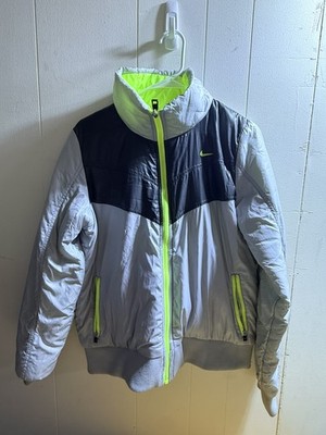 Nike Unisex Large Dept. Flip Reversible Puffer Jacket Gray
