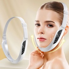 Electric Face Slimming Device Chin V Shape Lift Belt Hot Compress Pulse Massager