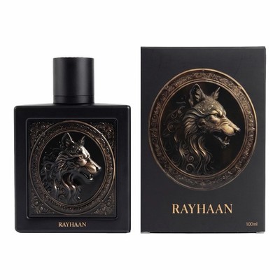 Rayhaan Wolf Eau De Parfum 100ml 3.4oz Men's Sweet Spicy Gourmand Perfume NIB