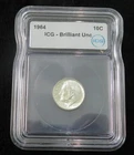 1964 Roosevelt Dime * ICG Graded Brilliant Uncirculated * 90% Silver *
