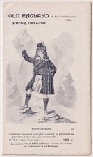 Old England Paris Illustrated Fashion Brochure Hiver 1900-1901 Edwardian Era